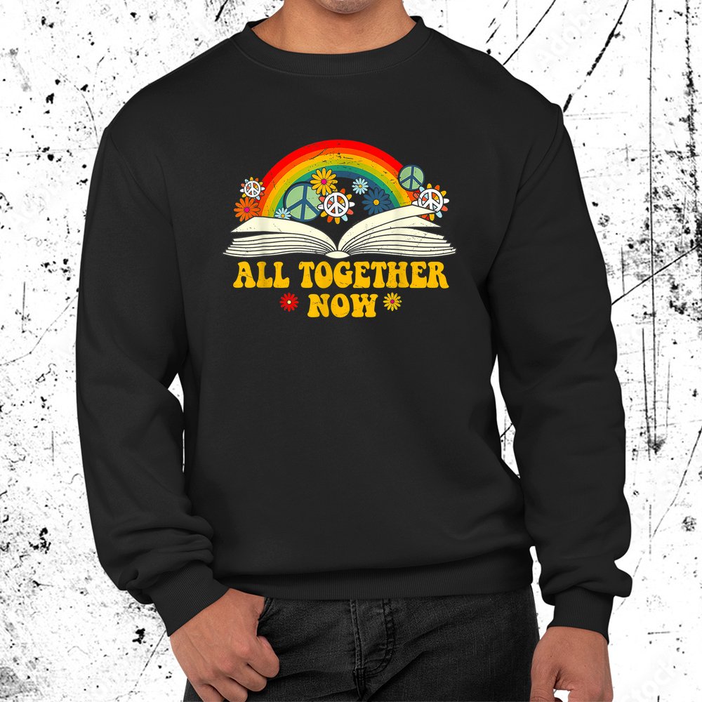 All Together Now Summer Reading Program 2023 Book Rainbow Shirt