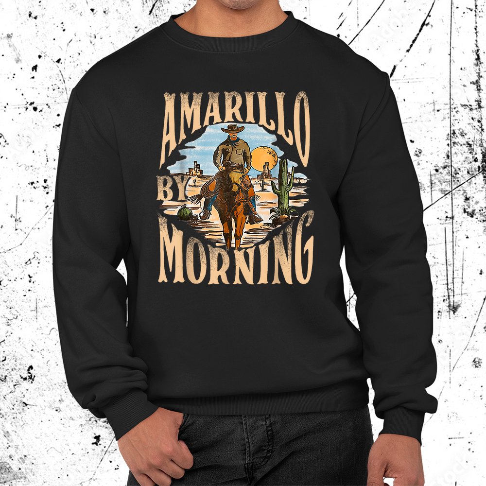 Amarillo By Morning Western Cowboy Shirt