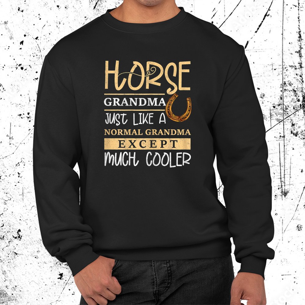 Horse Grandma Horse Owner Grandmother Horse Riding Shirt