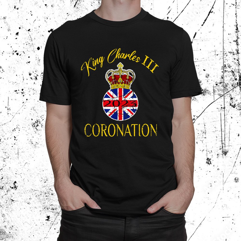 King Charles Coronation 2023 Distressed God Save King Shirt