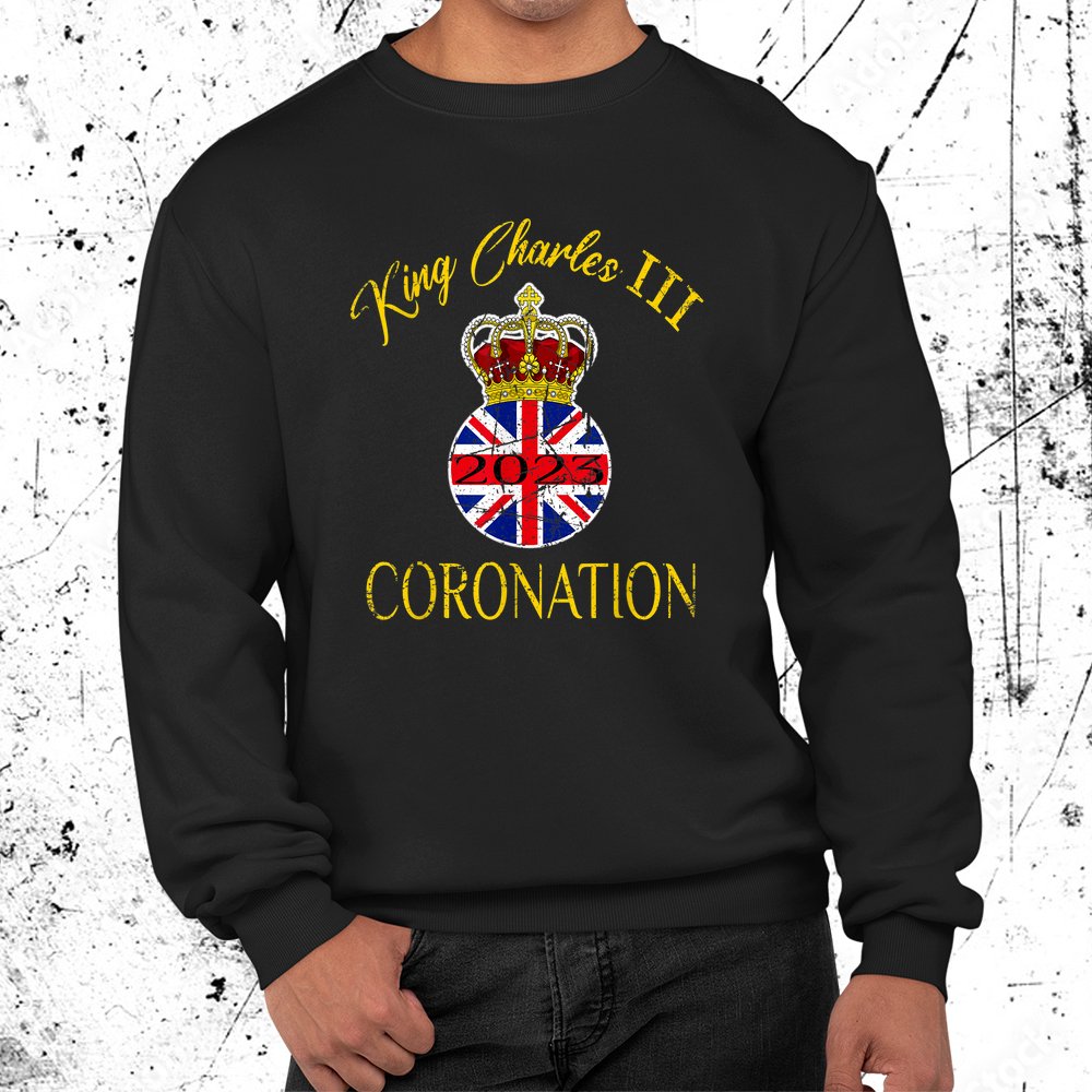 King Charles Coronation 2023 Distressed God Save King Shirt