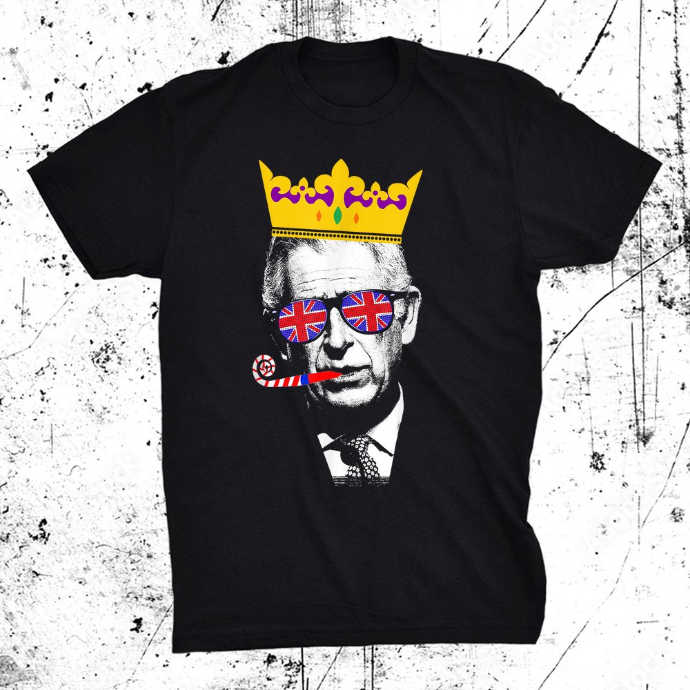 Party King  Coronation King Charles Union Jack And Crown Shirt