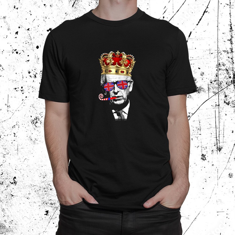 Party King Funny Coronation King Charles Union Jack And Crown Shirt