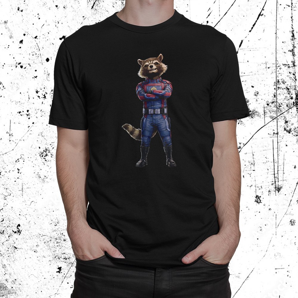 Rocket Hero Pose Marvel Guardians Of The Galaxy Shirt