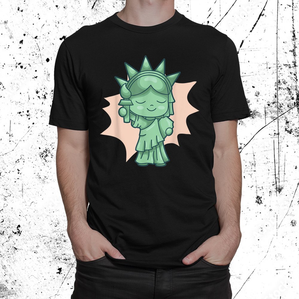 Statue Of Liberty Patriotic Tshirt Usa Sightseeing New York Shirt