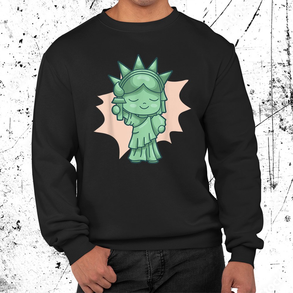 Statue Of Liberty Patriotic Tshirt Usa Sightseeing New York Shirt