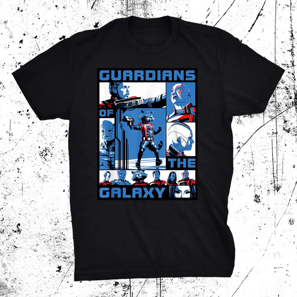Tri-color Panels Guardians Of The Galaxy Volume 3 Shirt