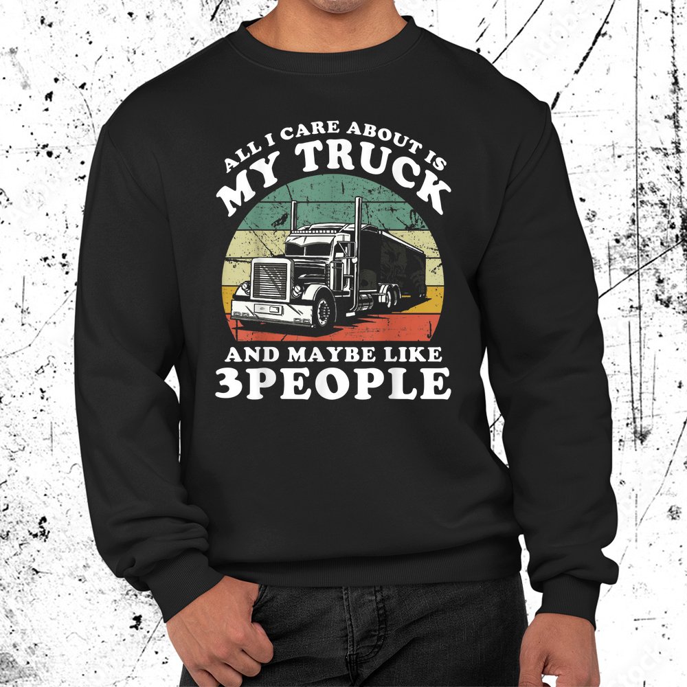 Truck Driver Husband Semi Trailer Shirt