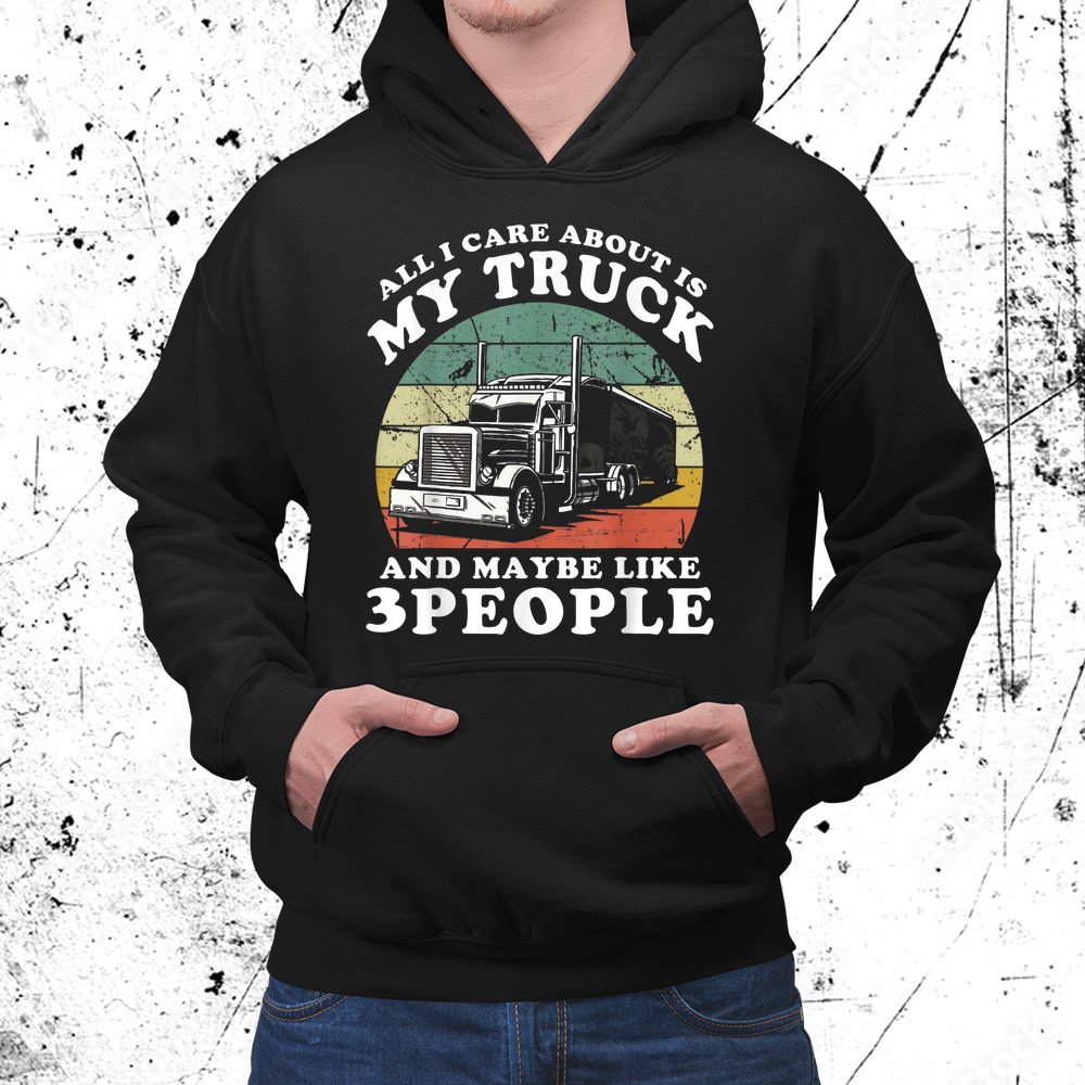 Truck Driver Husband Semi Trailer Shirt