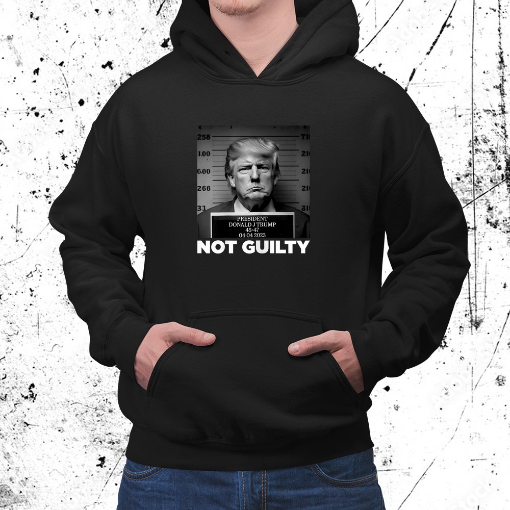 Trump Not Guilty Mug Shot Free Trump I Stand With Trump Shirt