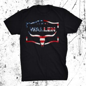 Wallen American Flag 4th July Patriotic Wallen Western Shirt