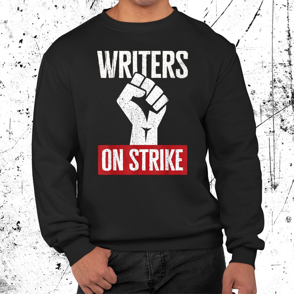 Writers Guild Of America On Strike Anti Ai Chatbots Wga Shirt