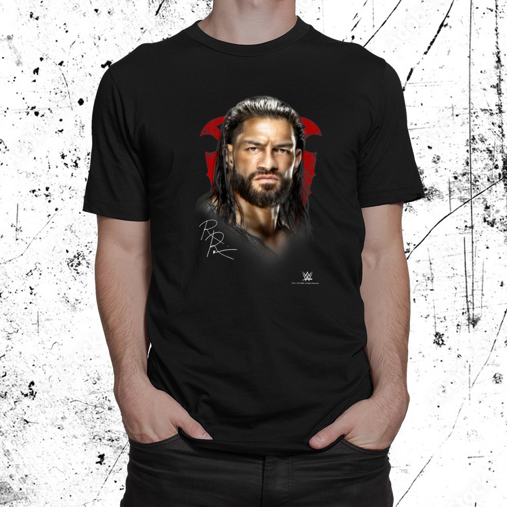 Wwe Roman Reigns Full Color Face Shirt