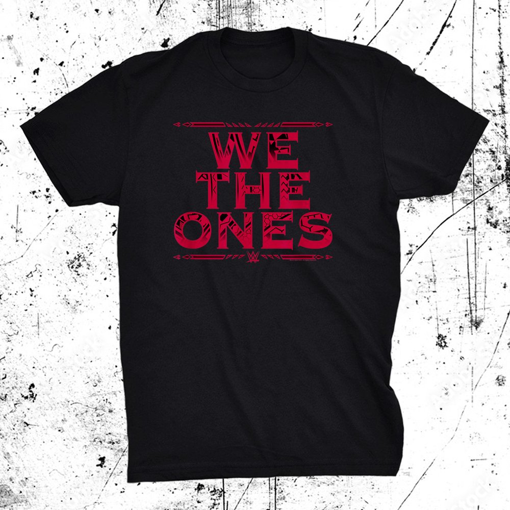 Wwe The Bloodline We The Ones Blood Red Text Logo Shirt